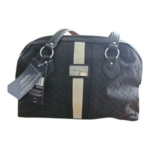 Tommy Hilfiger Black and Cream Women's Bag